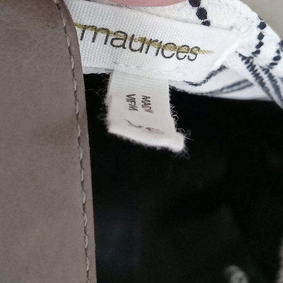 ⭐️ Host Pick⭐️ Maurices |  White/ Black Striped Asymmetrical Hemline Dress - Picture 10 of 12